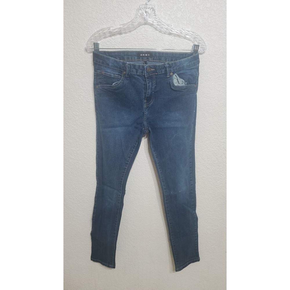 Womens DKNY Blue Jeans Sz 18